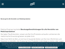 Tablet Screenshot of med-engineering.de